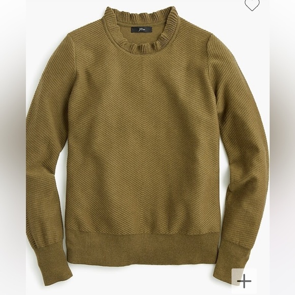 J. Crew Sweaters - New -J Crew ruffle neck sweater